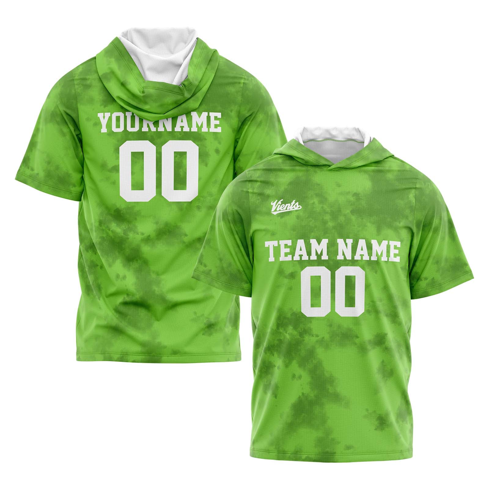 Custom Green Sleeve Hoodies for Men Women Shirts with Hoods Printed Name Logo enthsush