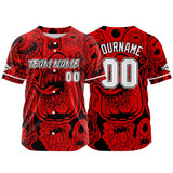 Custom Baseball Uniforms High-Quality for Adult Kids Optimized for Performance Monster-Red