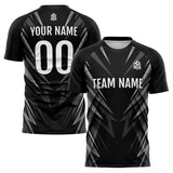 Custom Black Soccer Jerseys for Men Women Personalized Soccer Uniforms for Adult and Kid