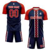 Custom Soccer Jerseys for Men Women Personalized Soccer Uniforms for Adult and Kid Red-Navy