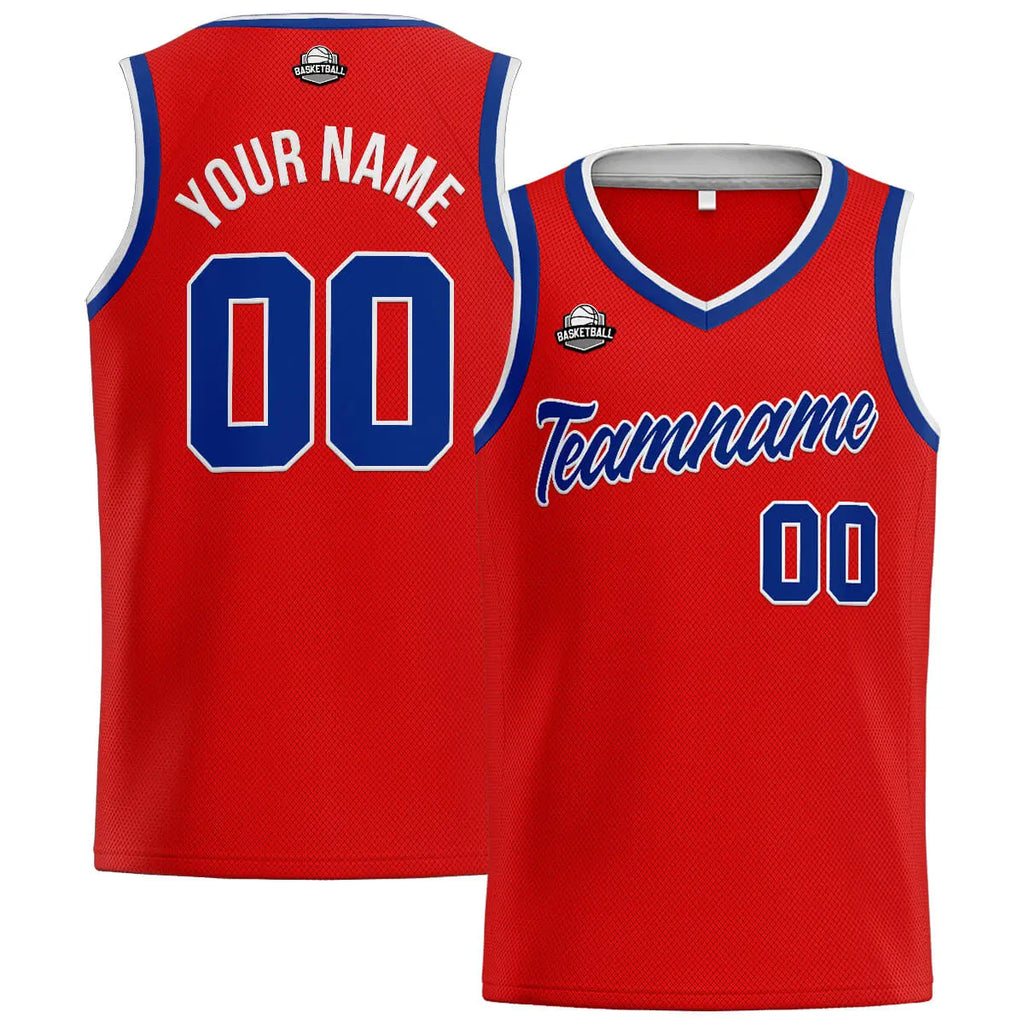Custom Stitched Basketball Jersey for Men, Women  And Kids Red-Royal-White enthsush