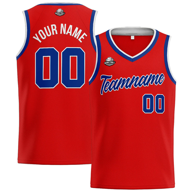 Custom Stitched Basketball Jersey for Men, Women  And Kids Red-Royal-White