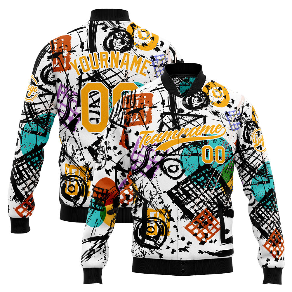 Personalized Custom Men's Jacket Customize Your Team Name, Logo, and Number enthsush