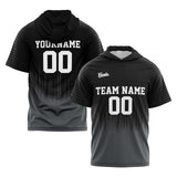 Custom Black Grey Sleeve Hoodies for Men Women Shirts with Hoods Printed Name Logo