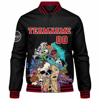 Custom Varsity Jacket Letterman jacket for Men, Women and Youth Red enthsush