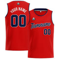 Custom Stitched Basketball Jersey for Men, Women  And Kids Red-Navy enthsush