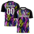 Custom Black Pink Soccer Jerseys for Men Women Personalized Soccer Uniforms for Adult and Kid enthsush