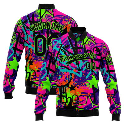 Personalized Custom Men's Jacket Customize Your Team Name, Logo, and Number enthsush