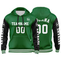 Custom Green Black Sweatshirt Hoodie For Men Women Girl Boy Print Your Logo Name Number enthsush