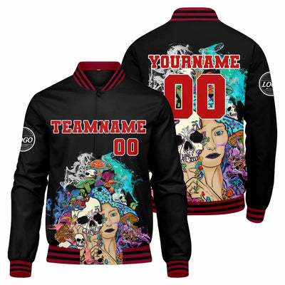 Custom Varsity Jacket Letterman jacket for Men, Women and Youth Red enthsush
