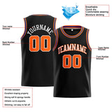 Custom Stitched Basketball Jersey for Men, Women And Kids Black-Orange-White