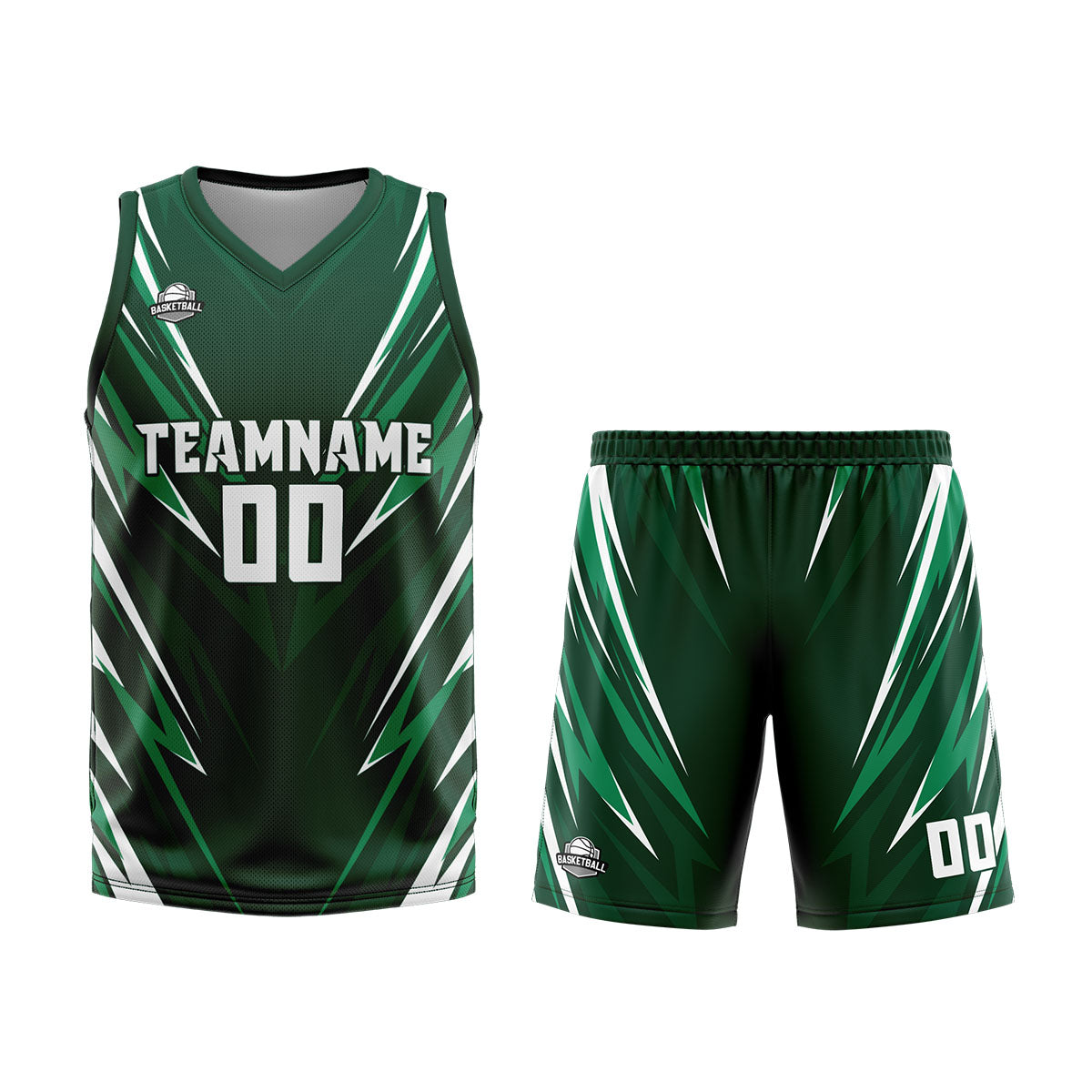 Custom Drak Green Basketball Jersey Uniform Suit Printed Your Logo Name Number enthsush