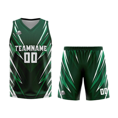 Custom Drak Green Basketball Jersey Uniform Suit Printed Your Logo Name Number enthsush