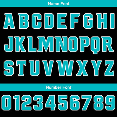Custom Black Teal Basketball Jersey Uniform Suit Printed Your Logo Name Number enthsush