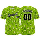 Custom Full Print Design Authentic Baseball Jersey green