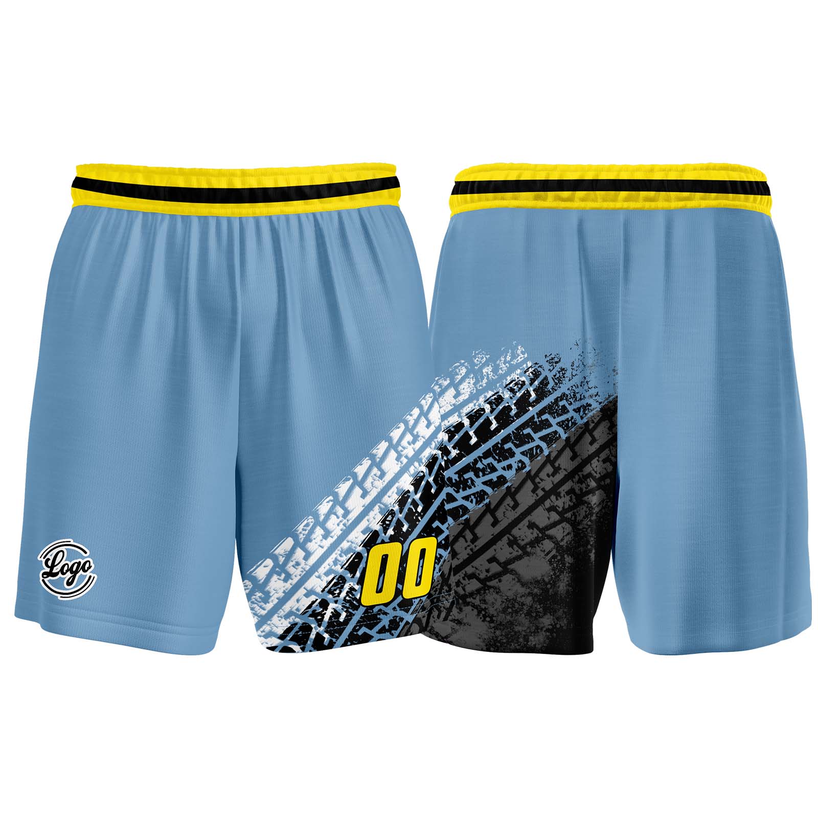 Custom Steel Blue Basketball Jersey Uniform Suit Printed Your Logo Name Number enthsush