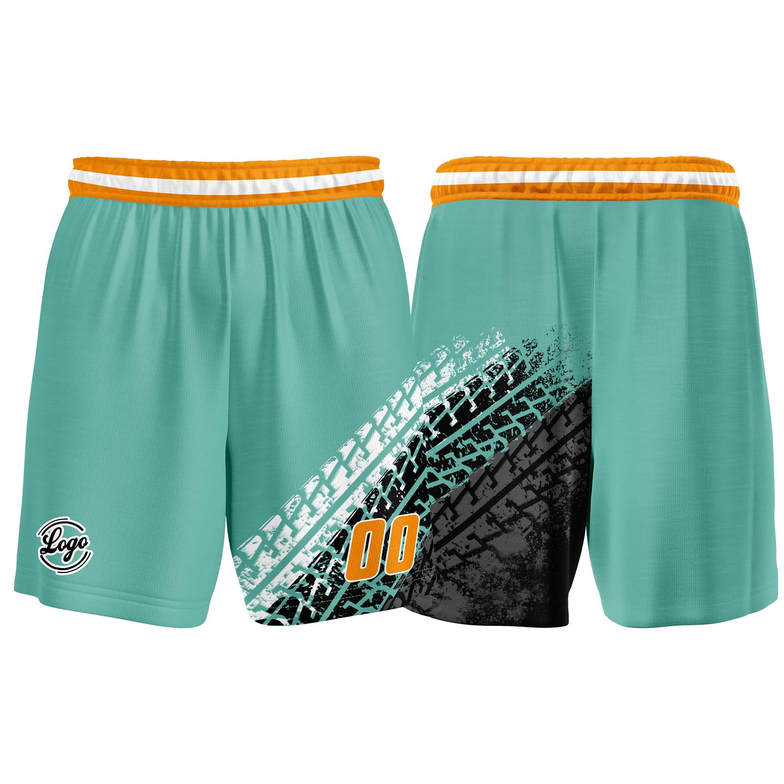Custom Teal Basketball Jersey Uniform Suit Printed Your Logo Name Number enthsush