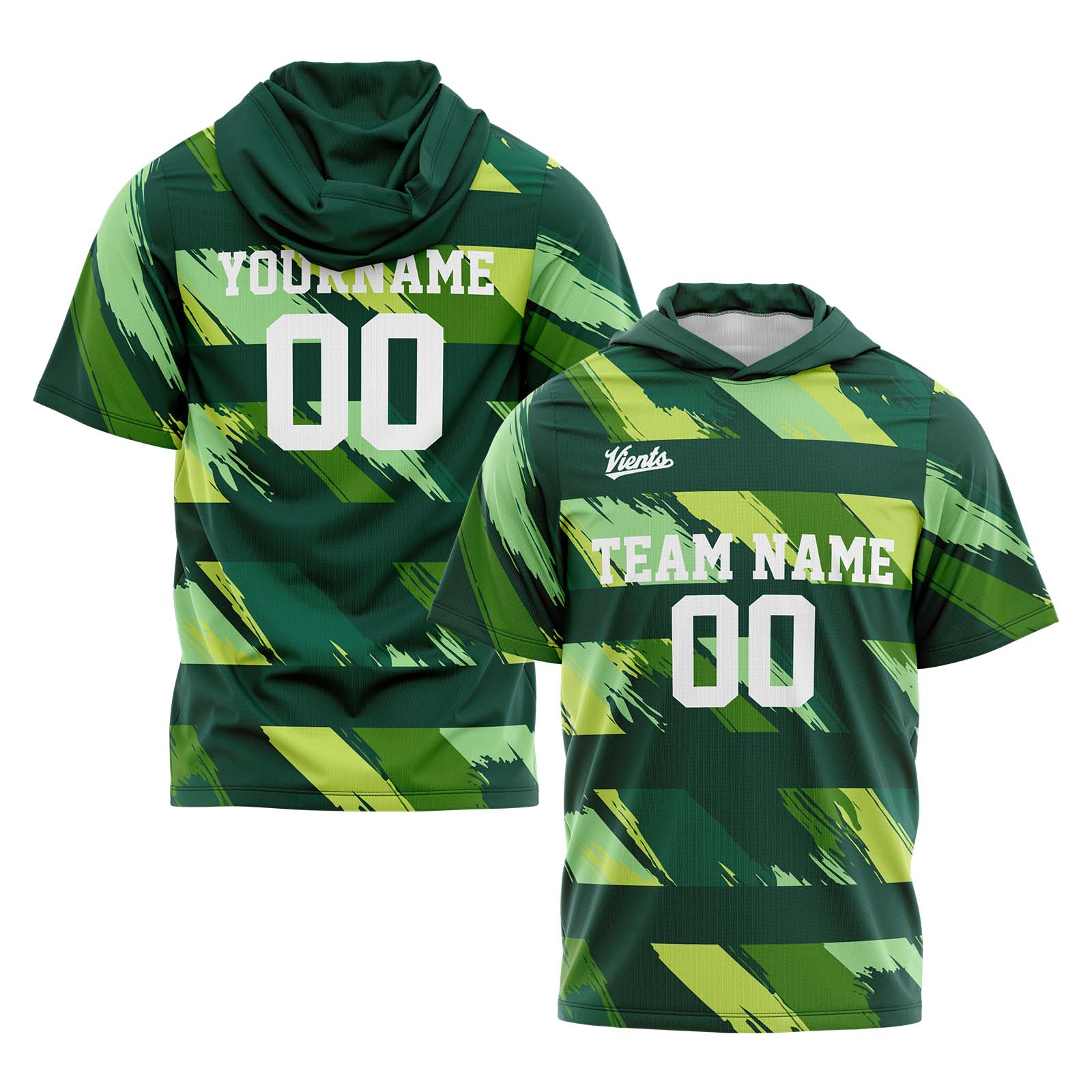 Custom Green Sleeve Hoodies for Men Women Shirts with Hoods Printed Name Logo enthsush