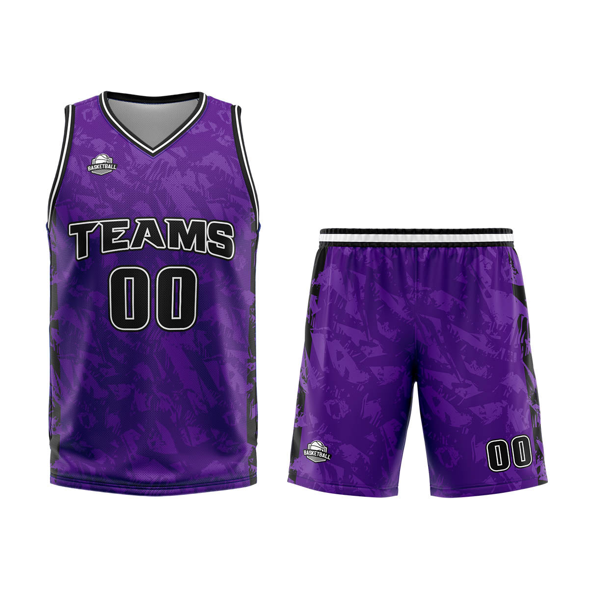 Custom Purple Basketball Jersey Uniform Suit Printed Your Logo Name Number enthsush