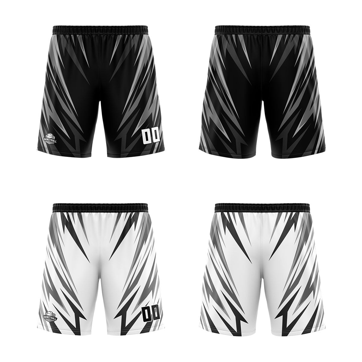 Custom Black Reversible Basketball Suit for Adults and Kids Personalized Jersey enthsush