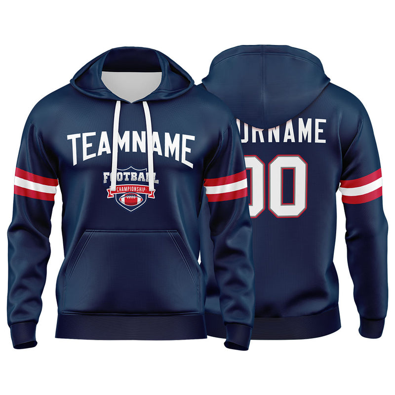 Custom Sweatshirt Hoodie For Man Woman Girl Boy Print Your Logo Name Number Navy