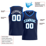 Custom Stitched Basketball Jersey for Men, Women And Kids Navy-White-Royal-Light Blue