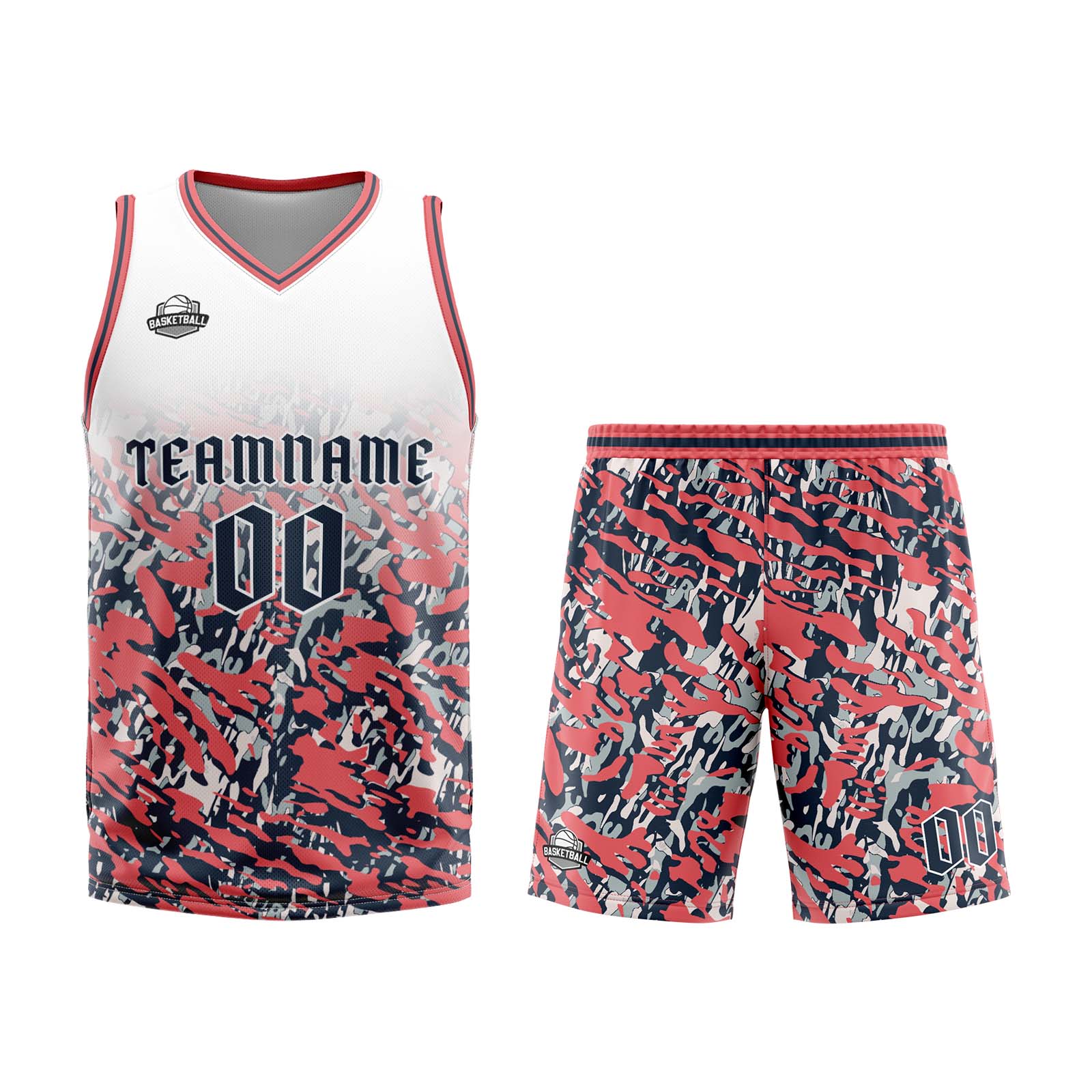Custom White Pink Navy Basketball Jersey Uniform Suit Printed Your Logo Name Number enthsush