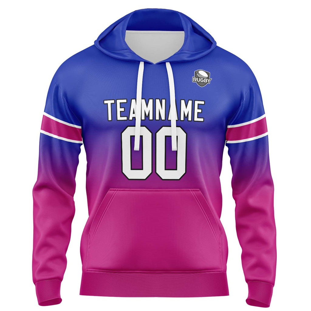 Custom Gradient Hoodie For Man Woman Girl Boy Print Your Logo Name Number Royal&Rose enthsush