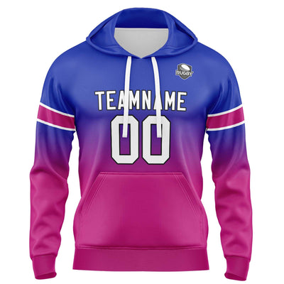 Custom Gradient Hoodie For Man Woman Girl Boy Print Your Logo Name Number Royal&Rose enthsush