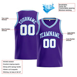 Custom Stitched Basketball Jersey for Men, Women And Kids Purple-White-Light Blue