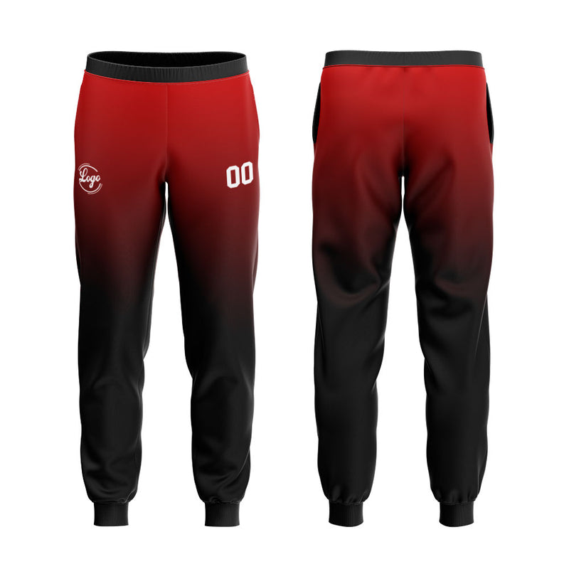 Custom Black Red Sweatshirt Hoodie For Men Women Girl Boy Print Your Logo Name Number