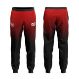 Custom Black Red Sweatshirt Hoodie For Men Women Girl Boy Print Your Logo Name Number