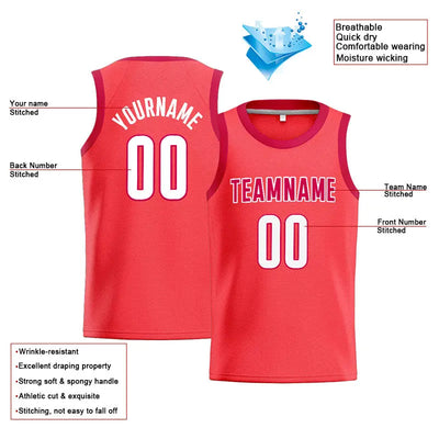 Custom Stitched Basketball Jersey for Men, Women And Kids Red-Maroon enthsush