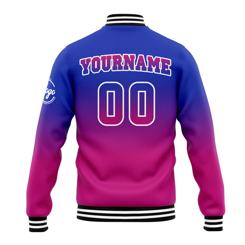Custom Gradient Varsity Jacket Letterman jacket for Men, Women and Youth Royal&Rose