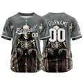 Custom Baseball Jersey Personalized Baseball Shirt for Men Women Kids Youth Teams Stitched and Print Gray enthsush