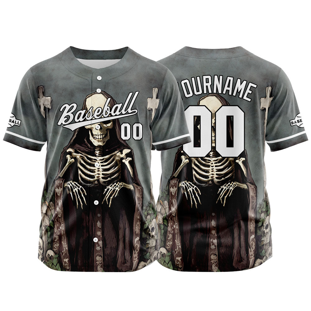 Custom Baseball Jersey Personalized Baseball Shirt for Men Women Kids Youth Teams Stitched and Print Gray enthsush