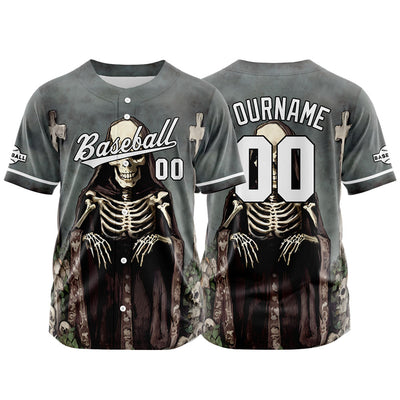 Custom Baseball Jersey Personalized Baseball Shirt for Men Women Kids Youth Teams Stitched and Print Gray enthsush