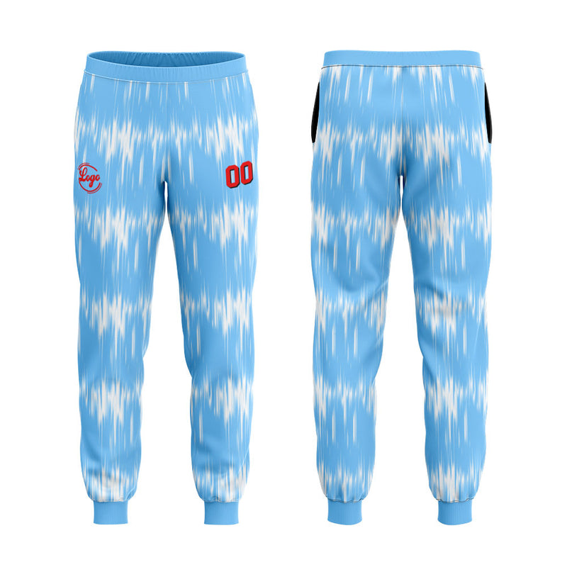 Custom Light Blue Sweatshirt Hoodie For Men Women Girl Boy Print Your Logo Name Number