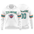 Custom Sweatshirt Hoodie For Man Woman Girl Boy Print Your Logo Name Number White enthsush