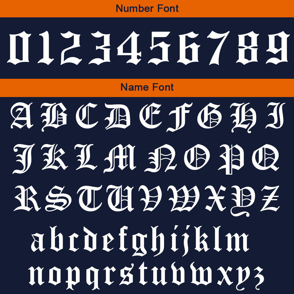 Custom Navy Orange Sweatshirt Hoodie For Men Women Girl Boy Print Your Logo Name Number enthsush