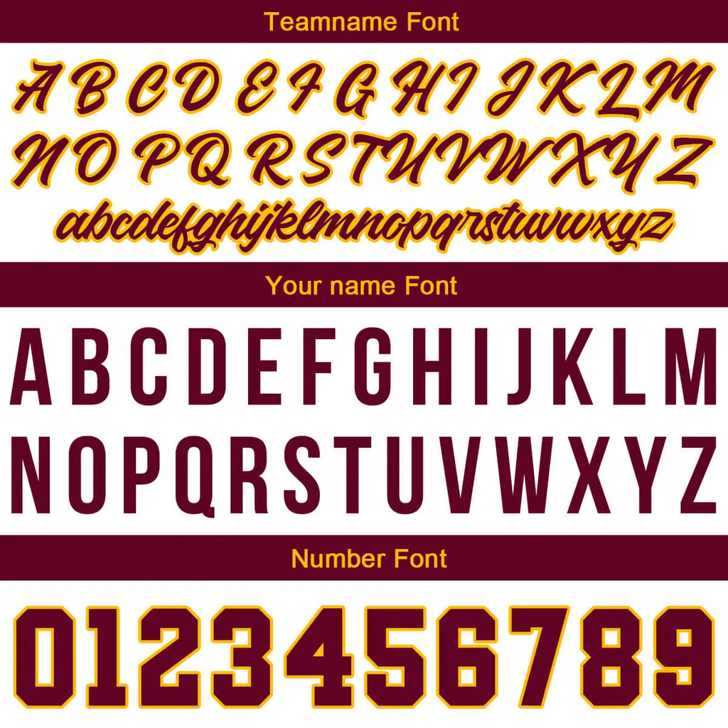 Custom Stitched Basketball Jersey for Men, Women  And Kids White-Burgundy-Yellow enthsush