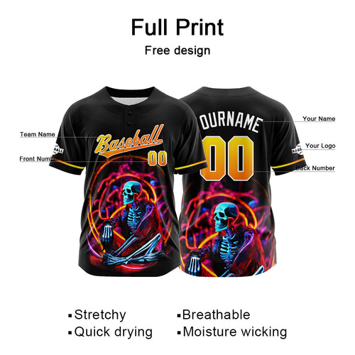 Custom Baseball Jersey Personalized Baseball Shirt for Men Women Kids Youth Teams Stitched and Print Yellow enthsush