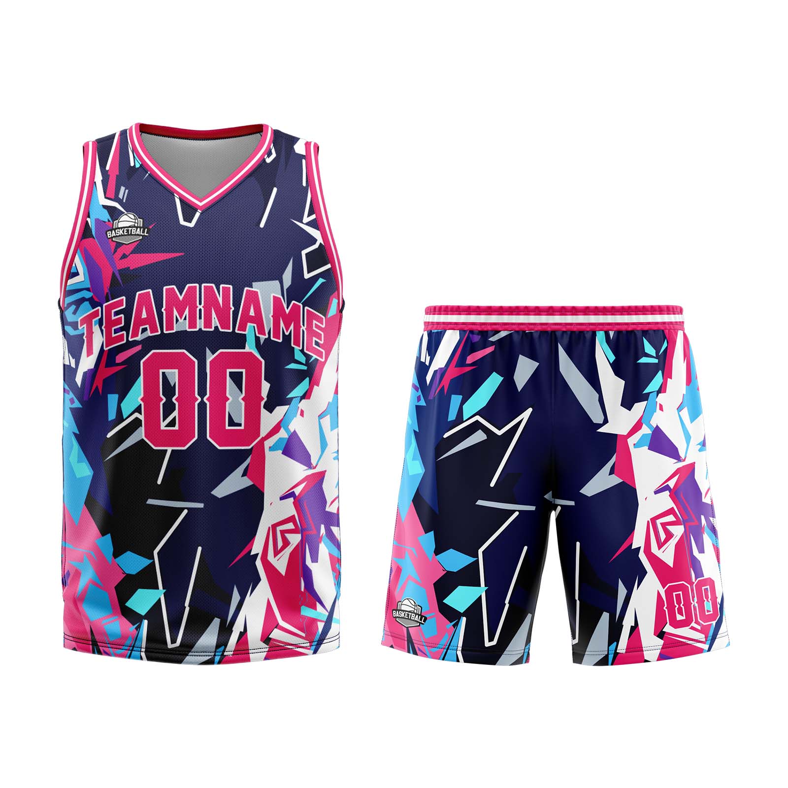 Custom Broken Red Basketball Jersey Uniform Suit Printed Your Logo Name Number enthsush
