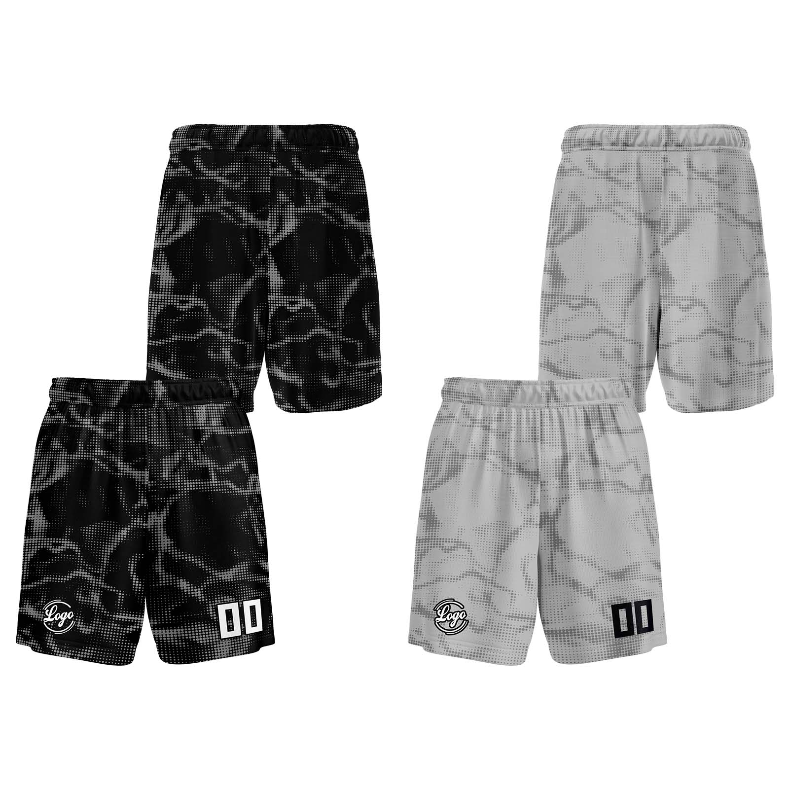 Custom Black Grey Reversible Basketball Suit for Adults and Kids Personalized Jersey enthsush