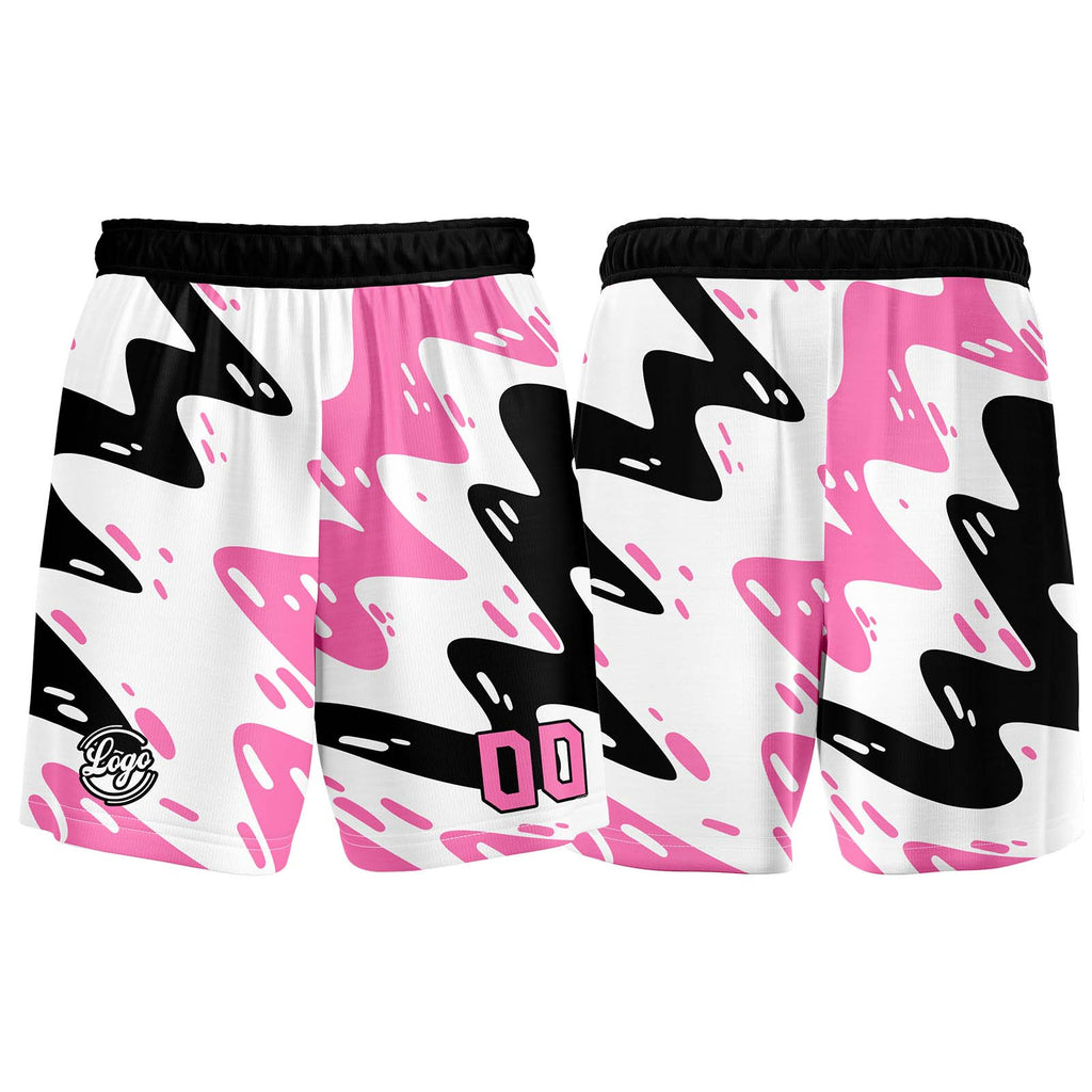 Custom White Black Pink Basketball Jersey Uniform Suit Printed Your Logo Name Number enthsush