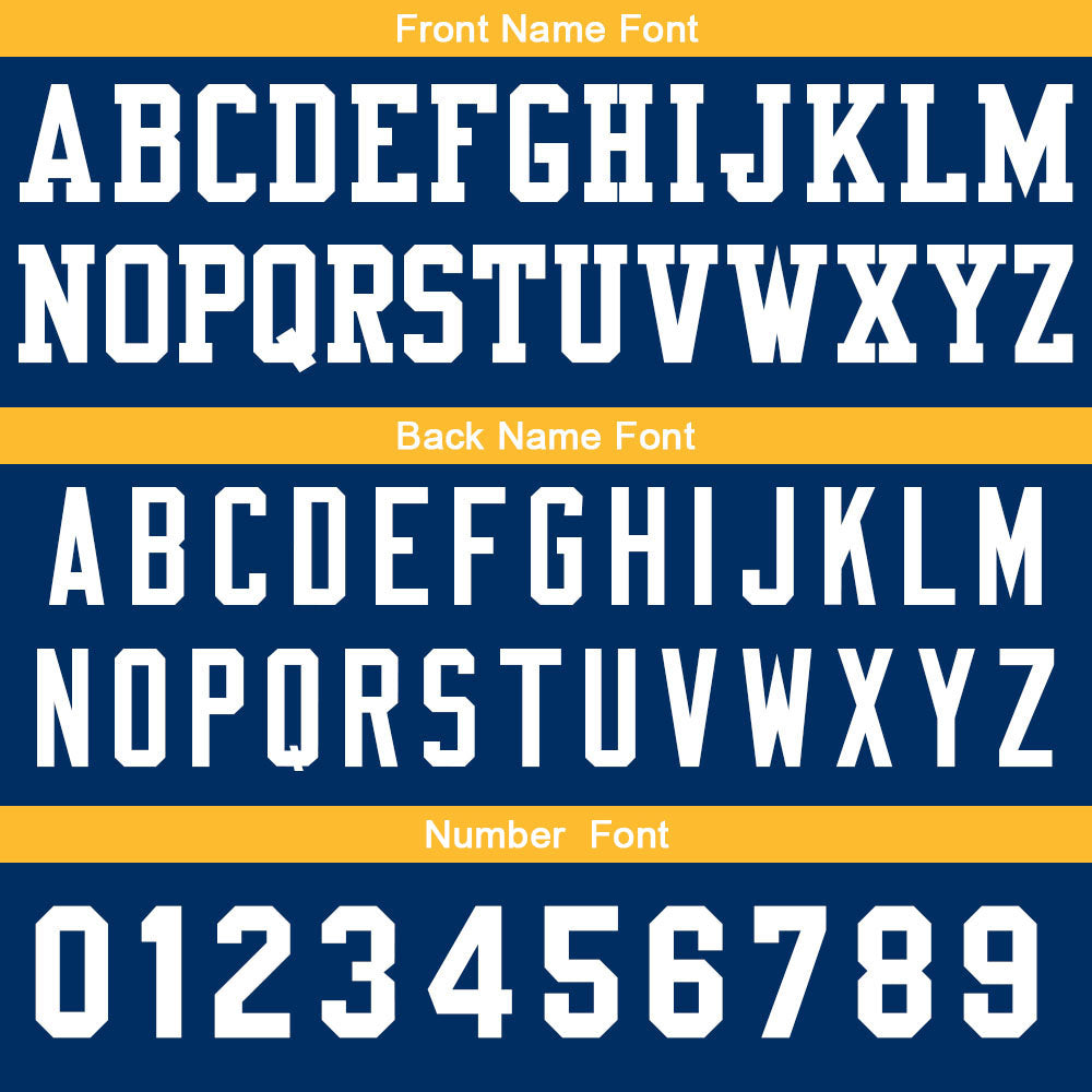 Custom Basketball Jersey Personalized Stitched Team Name Number Logo Navy&Yellow enthsush