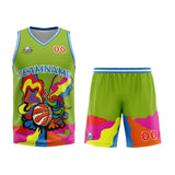 Custom Green Basketball Jersey Uniform Suit Printed Your Logo Name Number