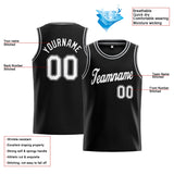 Custom Stitched Basketball Jersey for Men, Women And Kids Black-White-Gray