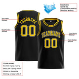 Custom Stitched Basketball Jersey for Men, Women And Kids Black-Yellow-White