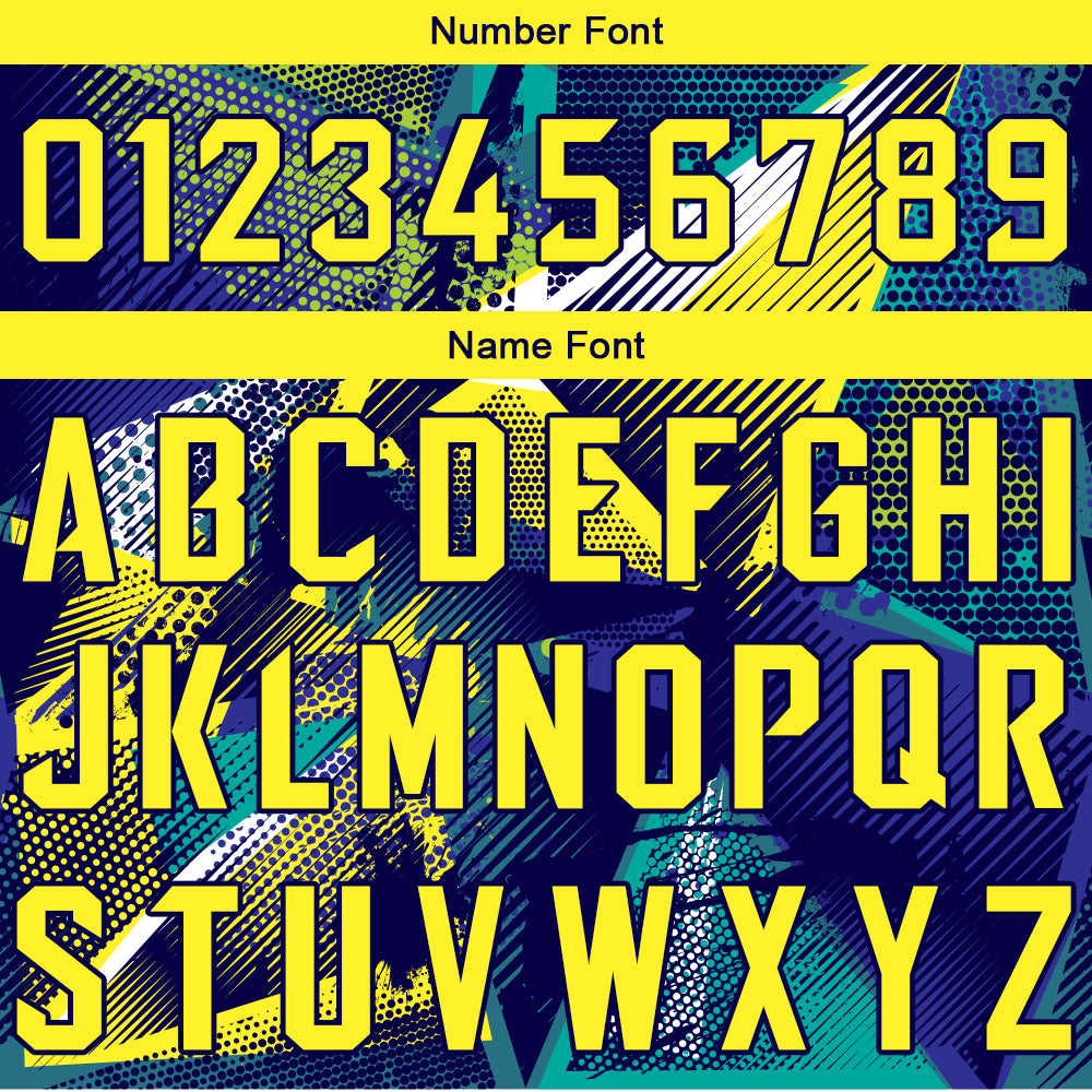 Custom Basketball Jersey Uniform Suit Printed Your Logo Name Number Navy-Yellow enthsush